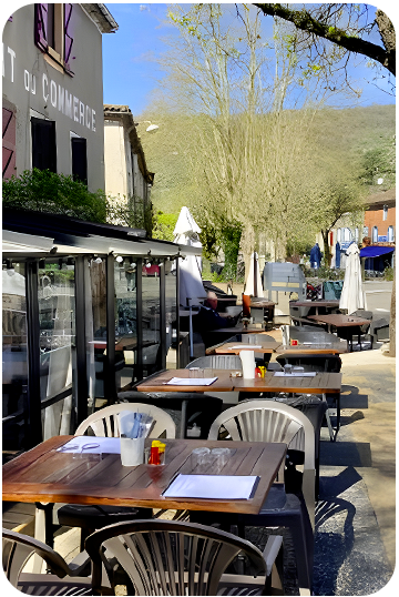 Le restaurant - Le Chien Fou - Restaurant Saint-Antonin-Noble-Val - manger a SAINT-ANTONIN-NOBLE-VAL